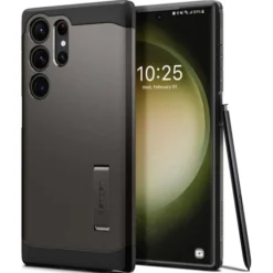 Spigen Samsung|Galaxy S23 Ultra-Etui Tough Armor Samsung S23 Ultra Gunmetal Grafitowy Case