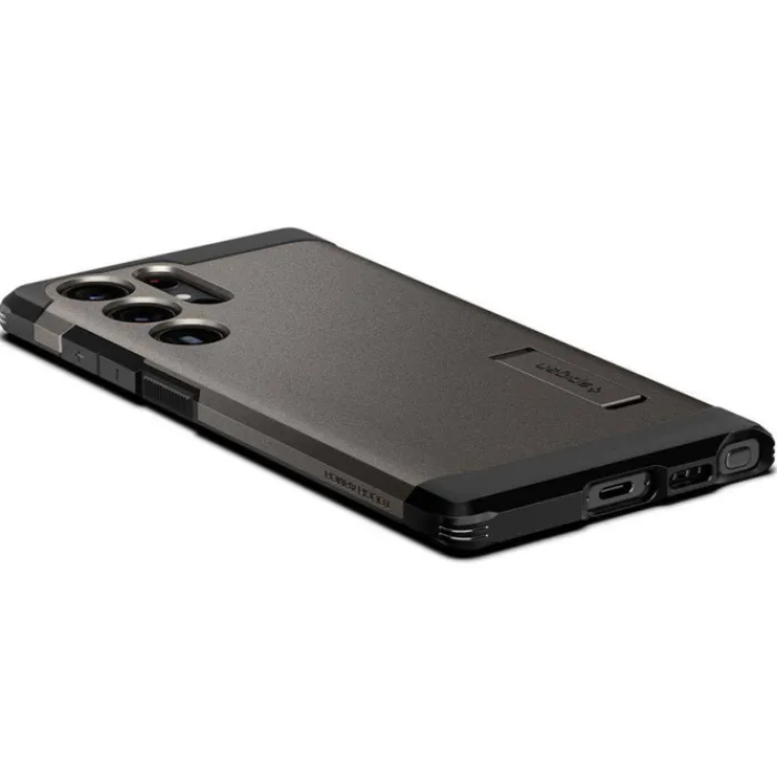 Spigen Samsung|Galaxy S23 Ultra-Etui Tough Armor Samsung S23 Ultra Gunmetal Grafitowy Case