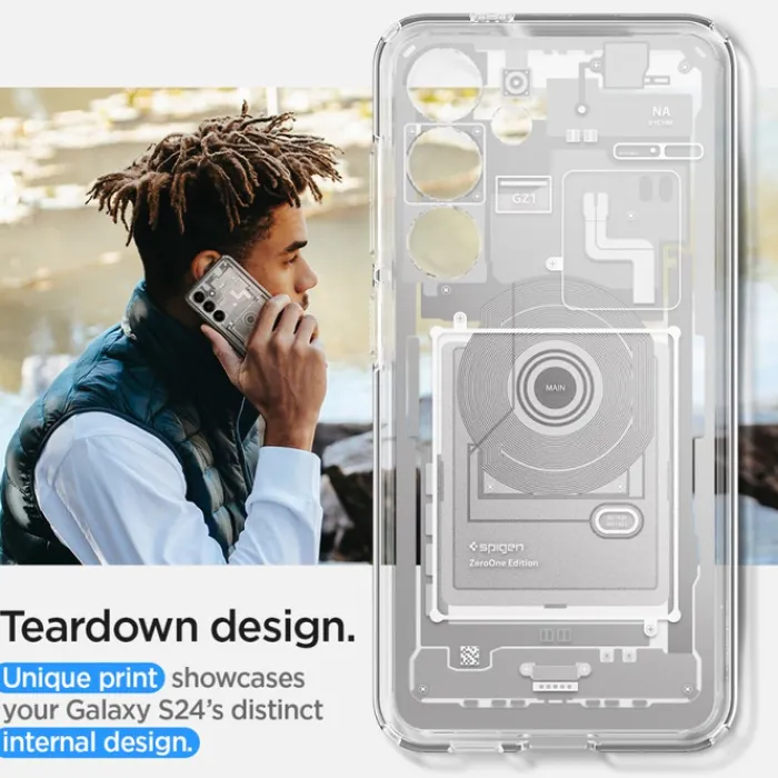 Spigen Samsung|Galaxy S24-Etui Ultra Hybrid Galaxy S24 Zero One White Case