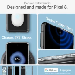 Spigen Google|Pixel 8-Etui Ultra Hybrid Google Pixel 8 Crystal Clear Case