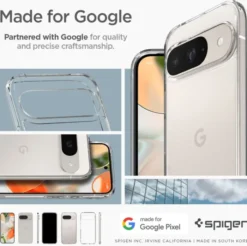 Spigen Pixel 9|Pixel 9 Pro-Etui ULTRA HYBRID GOOGLE PIXEL 9 / 9 PRO CRYSTAL CLEAR