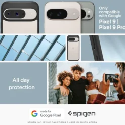 Spigen Pixel 9|Pixel 9 Pro-Etui ULTRA HYBRID GOOGLE PIXEL 9 / 9 PRO MATTE BLACK