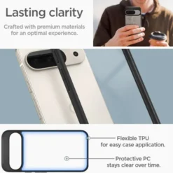 Spigen Pixel 9|Pixel 9 Pro-Etui ULTRA HYBRID GOOGLE PIXEL 9 / 9 PRO MATTE BLACK
