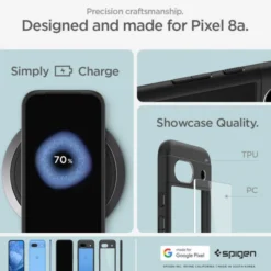 Spigen Pixel 8A|Google-Etui Ultra Hybrid Google Pixel 8a Matte Black