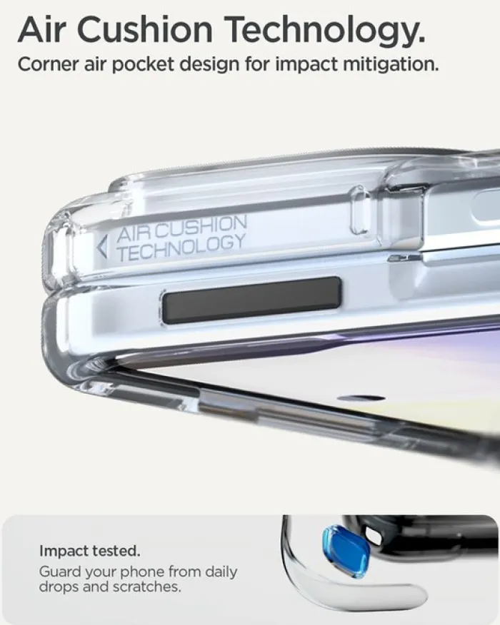 Spigen Pixel 10 Pro Fold|Google-ETUI ULTRA HYBRID GOOGLE PIXEL 10 PRO FOLD MAGSAFE CLEAR WHITE