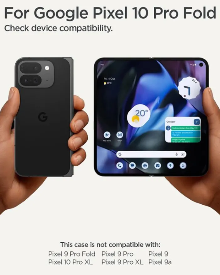 Spigen Pixel 10 Pro Fold|Google-ETUI ULTRA HYBRID GOOGLE PIXEL 10 PRO FOLD MAGSAFE CLEAR WHITE