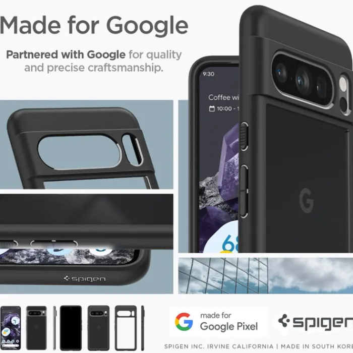 Spigen Google|Pixel 8 Pro-Etui Ultra Hybrid Google Pixel 8 Pro Matte Black Case
