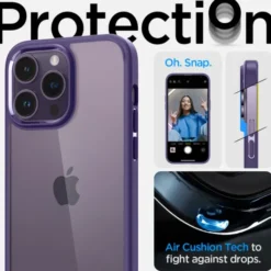 Spigen Iphone 14 Pro|Apple-Etui Ultra Hybrid iPhone 14 Pro Deep Purple Case