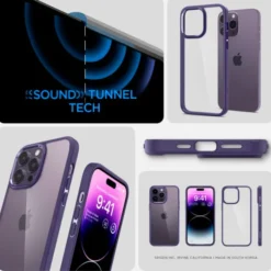 Spigen Iphone 14 Pro|Apple-Etui Ultra Hybrid iPhone 14 Pro Deep Purple Case