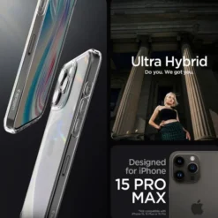 Spigen Iphone 15 Pro Max|Apple-Etui Ultra Hybrid iPhone 15 Pro Max Crystal Clear