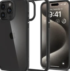 Spigen Iphone 15 Pro|Iphone 15 Pro-Etui Ultra Hybrid iPhone 15 Pro Matte Black