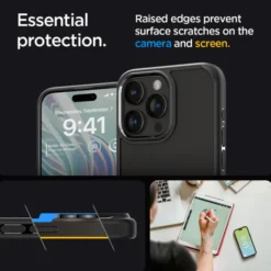 Spigen Iphone 15 Pro|Iphone 15 Pro-Etui Ultra Hybrid iPhone 15 Pro Matte Black