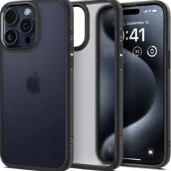 Spigen Iphone 15 Pro|Iphone 15 Pro-Etui Ultra Hybrid iPhone 15 Pro Frost Black Case