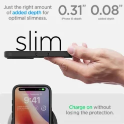 Spigen Iphone 16 Plus|Apple-Etui ULTRA HYBRID IPHONE 16 PLUS MATTE BLACK
