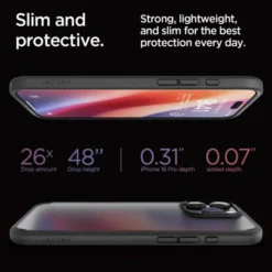 Spigen Apple|Iphone 16 Pro-ETUI ULTRA HYBRID IPHONE 16 PRO FROST BLACK