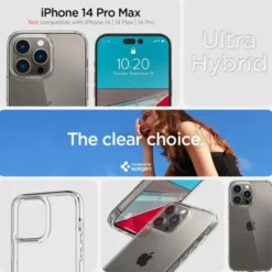 Spigen Iphone 14 Pro Max|Apple-Etui Ultra Hybrid iPhone 14 Pro Max Crystal Clear