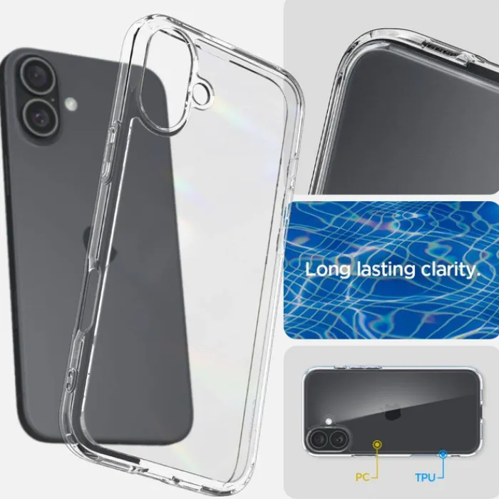 Spigen Iphone 16 Plus|Apple-Etui ULTRA HYBRID IPHONE 16 PLUS CRYSTAL CLEAR