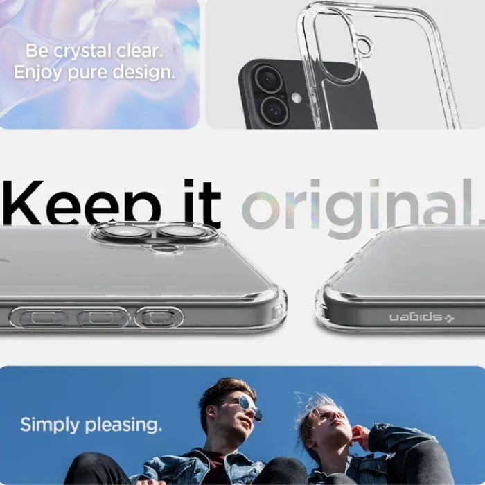 Spigen Iphone 16 Plus|Apple-Etui ULTRA HYBRID IPHONE 16 PLUS CRYSTAL CLEAR