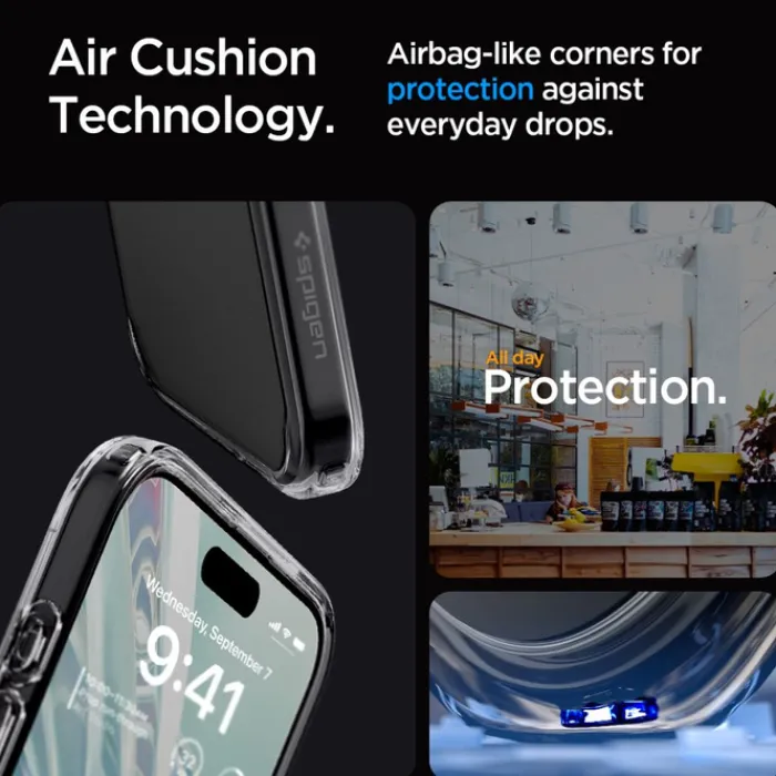 Spigen Iphone 15 Pro|Iphone 15 Pro-Etui ULTRA HYBRID IPHONE 15 PRO SPACE CRYSTAL