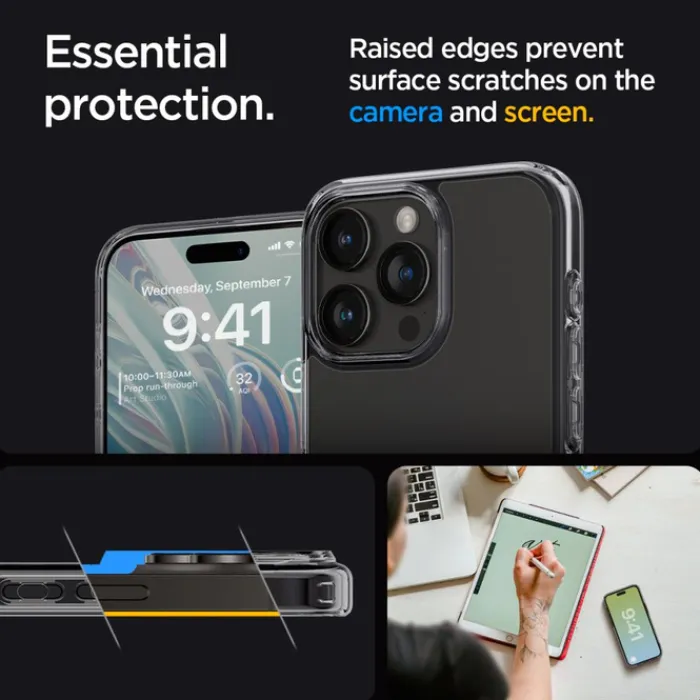 Spigen Iphone 15 Pro|Iphone 15 Pro-Etui ULTRA HYBRID IPHONE 15 PRO SPACE CRYSTAL