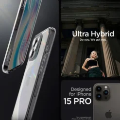 Spigen Iphone 15 Pro|Iphone 15 Pro-Etui ULTRA HYBRID IPHONE 15 PRO SPACE CRYSTAL