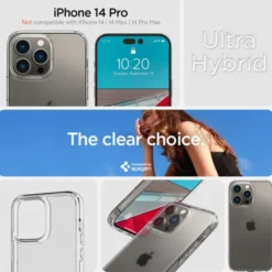 Spigen Iphone 14 Pro|Apple-Etui Ultra Hybrid iPhone 14 Pro Frost Clear