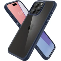 Spigen Iphone 15 Pro|Iphone 15 Pro-Etui Ultra Hybrid iPhone 15 Pro Navy Blue