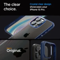 Spigen Iphone 15 Pro|Iphone 15 Pro-Etui Ultra Hybrid iPhone 15 Pro Navy Blue
