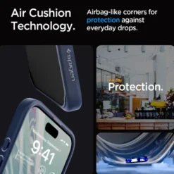 Spigen Iphone 15 Pro|Iphone 15 Pro-Etui Ultra Hybrid iPhone 15 Pro Navy Blue