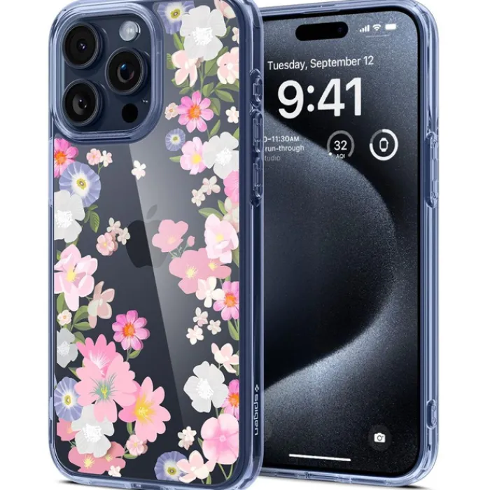 Spigen Iphone 15 Pro|Iphone 15 Pro-Etui Ultra Hybrid iPhone 15 Pro Blossom