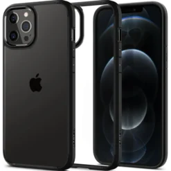 Spigen Iphone 12 Pro|Apple-Etui Ultra Hybrid iPhone 12 12 Pro Matte Black Czarne Case