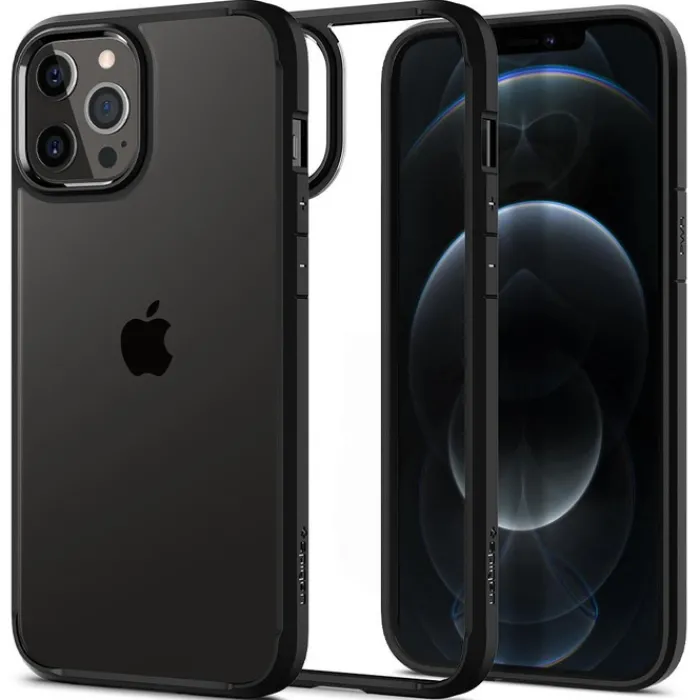 Spigen Iphone 12 Pro|Apple-Etui Ultra Hybrid iPhone 12 12 Pro Matte Black Czarne Case