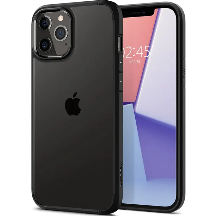 Spigen Iphone 12 Pro|Apple-Etui Ultra Hybrid iPhone 12 12 Pro Matte Black Czarne Case