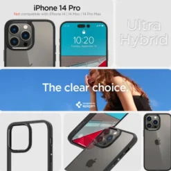 Spigen Iphone 14 Pro|Apple-Etui Ultra Hybrid iPhone 14 Pro Matte Black