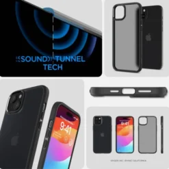 Spigen Iphone 15|Apple-Etui Ultra Hybrid iPhone 15 Frost Black Case