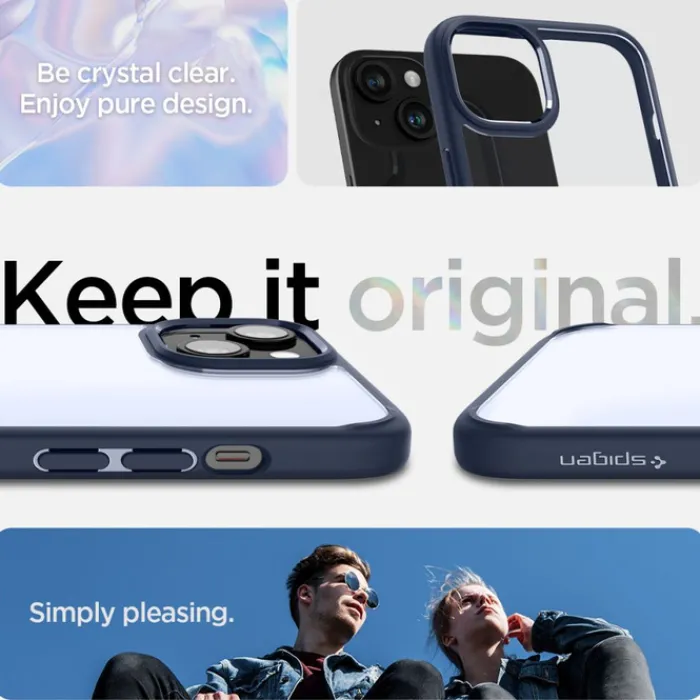 Spigen Iphone 15|Apple-Etui Ultra Hybrid iPhone 15 Navy Blue