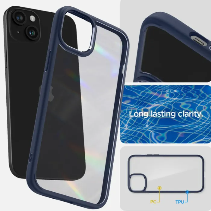 Spigen Iphone 15|Apple-Etui Ultra Hybrid iPhone 15 Navy Blue