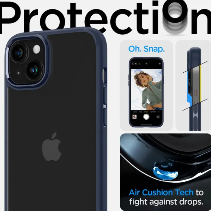 Spigen Iphone 15|Apple-Etui Ultra Hybrid iPhone 15 Navy Blue