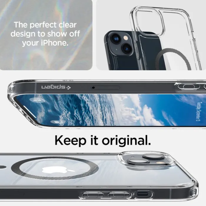 Spigen Iphone 14 Plus|Apple-Etui Ultra Hybrid Mag Magsafe iPhone 14 Plus Carbon Fiber Case
