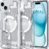 Spigen Iphone 15 Plus|Apple-Etui Ultra Hybrid Mag Magsafe iPhone 15 Plus Zero One White Case