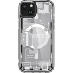 Spigen Iphone 15 Plus|Apple-Etui Ultra Hybrid Mag Magsafe iPhone 15 Plus Zero One White Case