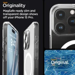 Spigen Iphone 15 Pro|Iphone 15 Pro-Etui Ultra Hybrid Mag Magsafe iPhone 15 Pro White Case