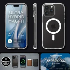 Spigen Iphone 15 Pro Max|Iphone 15 Pro Max-Etui Ultra Hybrid Mag Magsafe iPhone 15 Pro Max White/Clear Case
