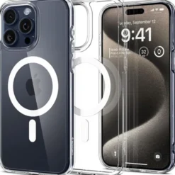 Spigen Iphone 15 Pro Max|Iphone 15 Pro Max-Etui Ultra Hybrid Mag Magsafe iPhone 15 Pro Max White/Clear Case