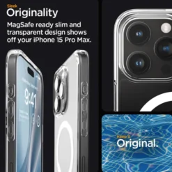 Spigen Iphone 15 Pro Max|Iphone 15 Pro Max-Etui Ultra Hybrid Mag Magsafe iPhone 15 Pro Max White/Clear Case
