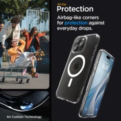 Spigen Iphone 15 Pro Max|Iphone 15 Pro Max-Etui Ultra Hybrid Mag Magsafe iPhone 15 Pro Max White/Clear Case