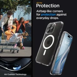 Spigen Iphone 15 Pro Max|Iphone 15 Pro Max-Etui Ultra Hybrid Mag Magsafe iPhone 15 Pro Max White/Clear Case