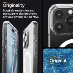 Spigen Iphone 15 Pro Max|Iphone 15 Pro Max-Etui Ultra Hybrid Mag Magsafe iPhone 15 Pro Max White/Clear Case