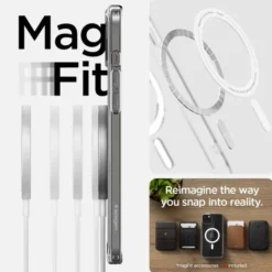 Spigen Iphone 15|Iphone 15-Etui Ultra Hybrid Mag Magsafe iPhone 15 White Case