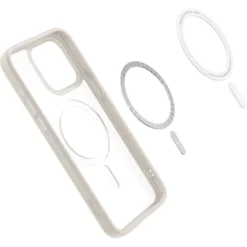 Spigen Iphone 15 Pro|Iphone 15 Pro-Etui Ultra Hybrid Mag Magsafe iPhone 15 Pro Frost Natural Titanium Case
